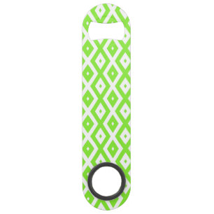 Motif en diamant vert et blanc