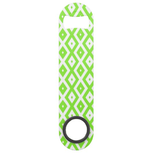 Motif en diamant vert et blanc (Devant)