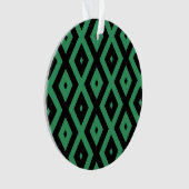 Motif en diamant vert et noir (devant)