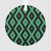 Motif en diamant vert et noir (dos)