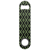 Motif en diamant vert olive et noir (Dos)