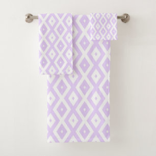 Motif en diamant violet lilas et blanc