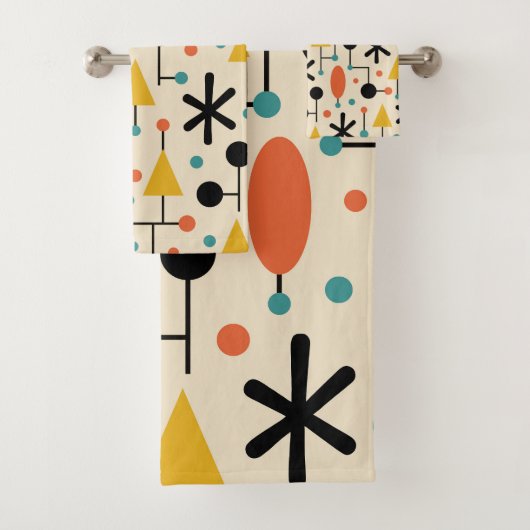 Motif en étoile éclatée de style Mid Century Moder (En situation)