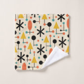 Motif en étoile éclatée de style Mid Century Moder (Gant de toilette)