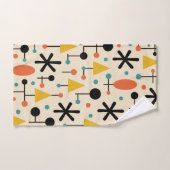 Motif en étoile éclatée de style Mid Century Moder (Serviette à main)