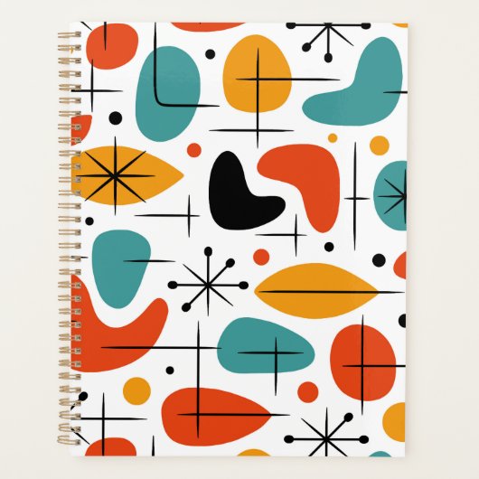 Motif en étoile éclatée de style Mid Century Moder (Devant)