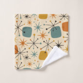 Motif en étoileburst Modernité du milieu du siècle (Gant de toilette)