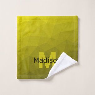 Motif en maille géométrique gris foncé jaune