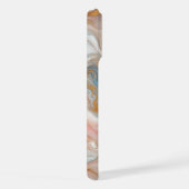 Motif en marbre bleu rose blanc rose pâle (Côté droit)