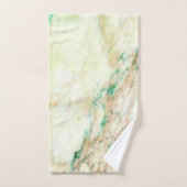 Motif en marbre Brown vert chic (Serviette à main)