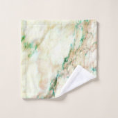 Motif en marbre Brown vert chic (Gant de toilette)