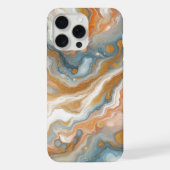 Motif en marbre doré blanc Turquoise orange (Verso)