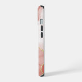 Motif en marbre doré rouge (Côté gauche)