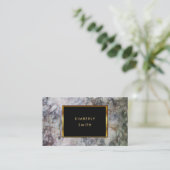 Motif en marbre noir or carte de visite (Debout devant)