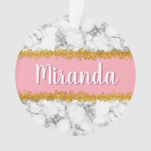 Motif en marbre sur rose avec Parties scintillant