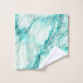 Motif en marbre Turquoise tendance (Gant de toilette)