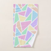 Motif en mosaïque arc-en-ciel Pastel (Serviette à main)