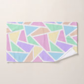 Motif en mosaïque arc-en-ciel Pastel (Serviette à main)