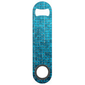 Motif en mosaïque bleue (Dos)