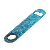 Motif en mosaïque bleue (Dos Angle)