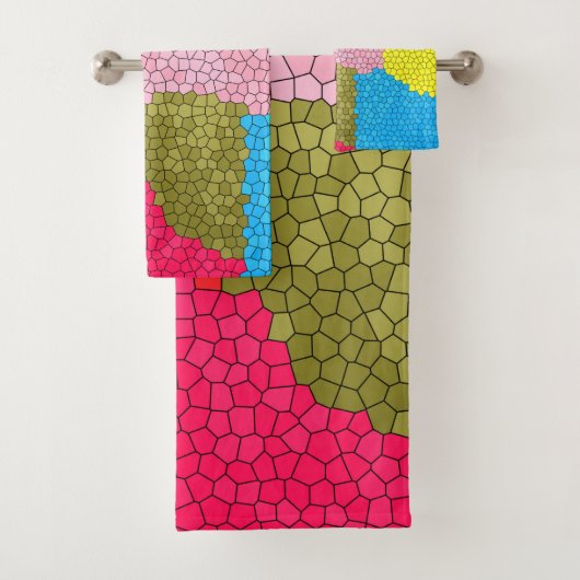 Motif en mosaïque colorée (En situation)