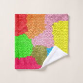 Motif en mosaïque colorée (Gant de toilette)