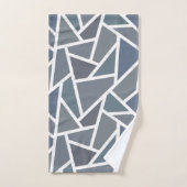 Motif en mosaïque gris bleu (Serviette à main)
