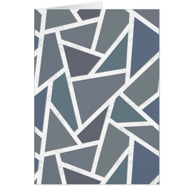 Motif en mosaïque gris bleu (Devant)