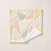 Motif en mosaïque jaune citron (Gant de toilette)