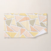 Motif en mosaïque jaune citron (Serviette à main)