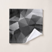 Motif en mosaïque noire et blanche (Gant de toilette)