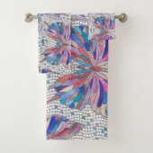 Motif en mosaïque papillon - pastels (En situation)