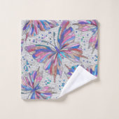 Motif en mosaïque papillon - pastels (Gant de toilette)