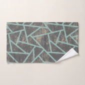 Motif en mosaïque vert pâle et gris (Serviette à main)