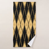 Motif en or et en noir (Serviette de bain)