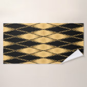 Motif en or et en noir (Serviette de bain)