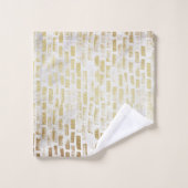 Motif en or moderne en état de détresse - Trucs ve (Gant de toilette)