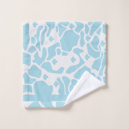 Motif en peau d'animal bleu (Gant de toilette)