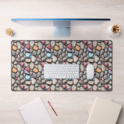Motif en pierre colorée (Bureau 1)