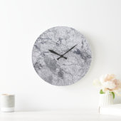 Motif en pierre de marbre Acrylique Horloge murale (Maison)