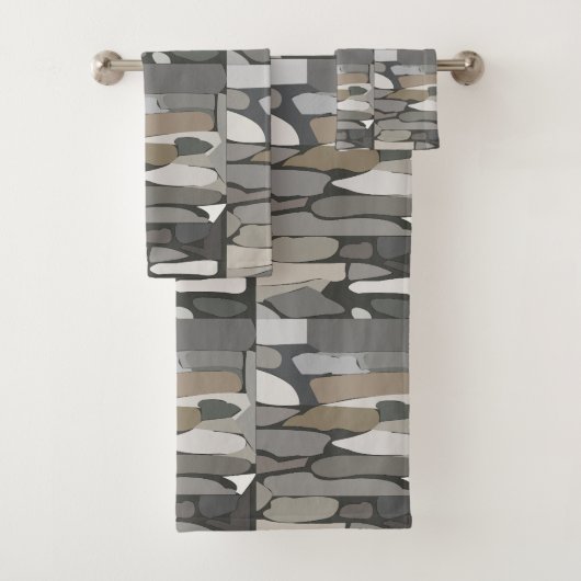 Motif en pierre de rock gris (En situation)