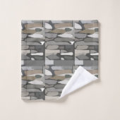 Motif en pierre de rock gris (Gant de toilette)