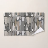 Motif en pierre de rock gris (Serviette à main)