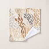 Motif en pierre neutre Tan Beach (Gant de toilette)