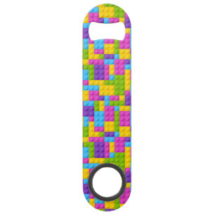 Motif en plastique de blocs de construction