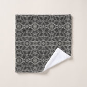 Motif en points tachetés grisâtres ondulés en diag (Gant de toilette)