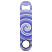 Motif en spirale bleu et blanc (Devant)