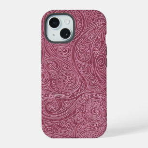 Motif en spirale doré rose
