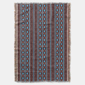 Motif en tissu boueux moderne Lancer la couverture (devant Vertical)