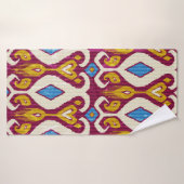 Motif en tissu ikat traditionnel (Serviette de bain)